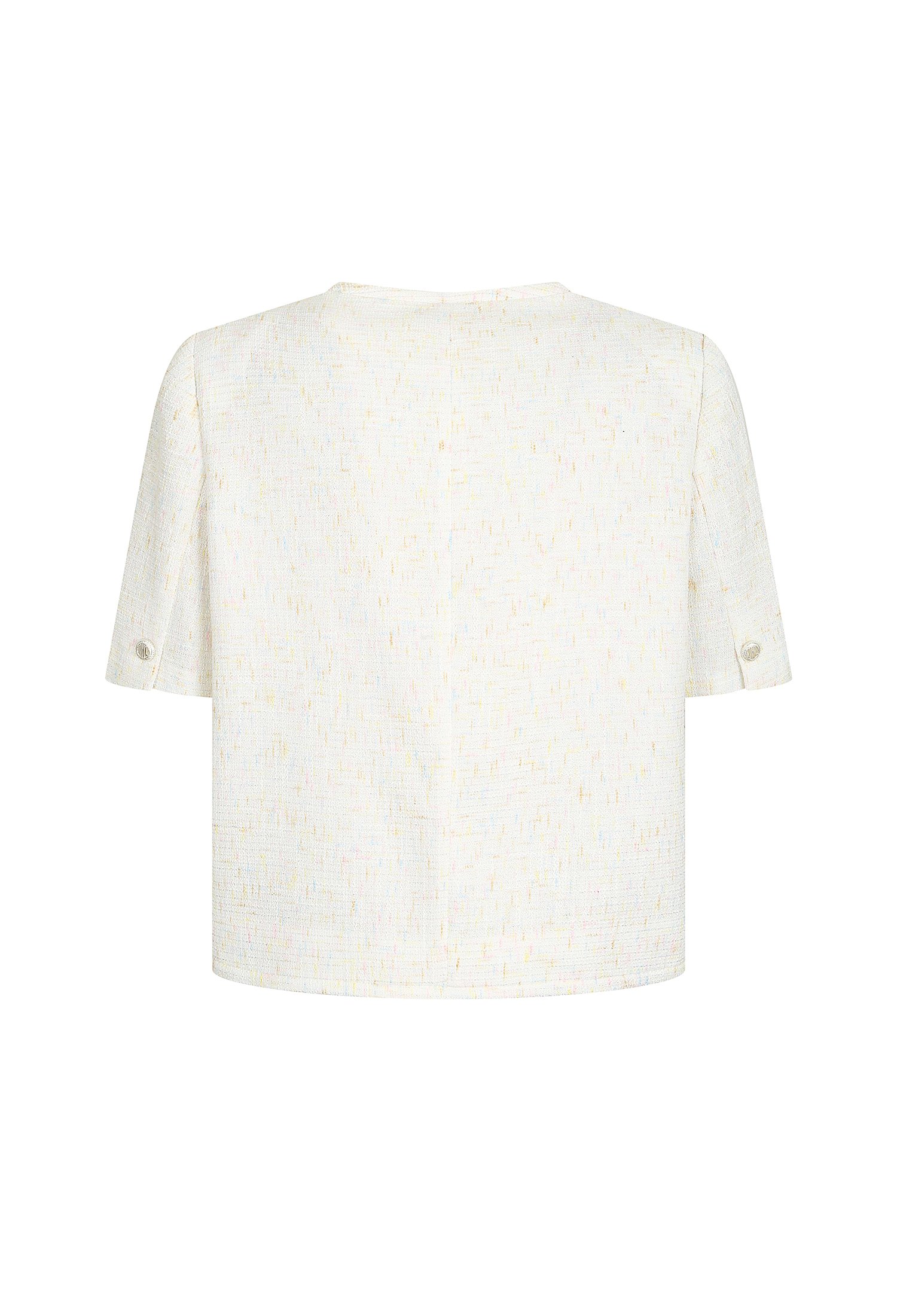 메탈사 믹스 브이넥 재킷 (WHITE)