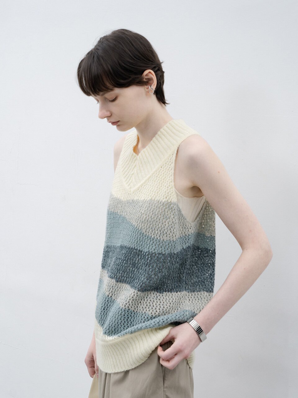 EK_Wave sailing knit vest