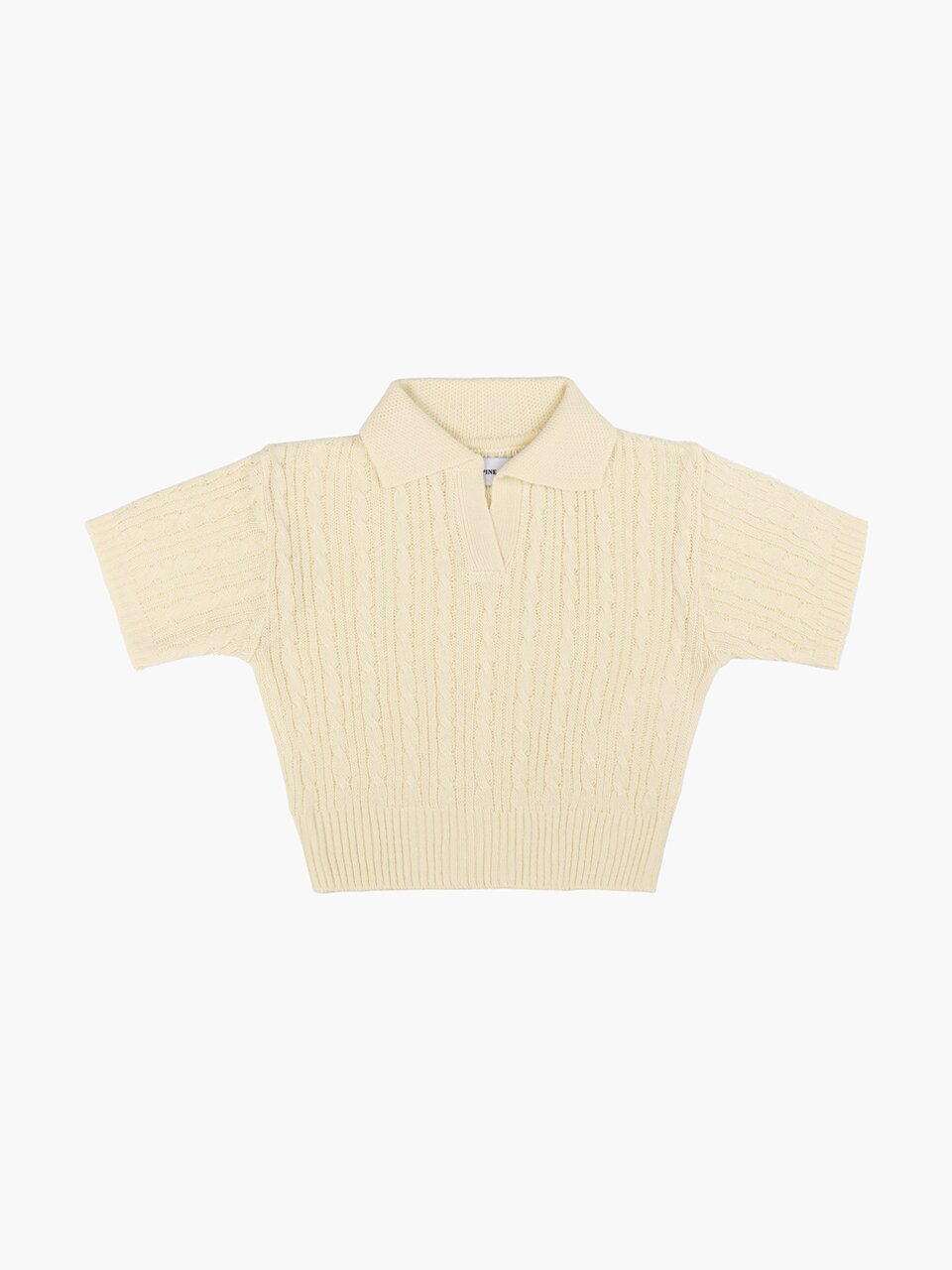 FINE CABLE CN SWEATER_IVORY