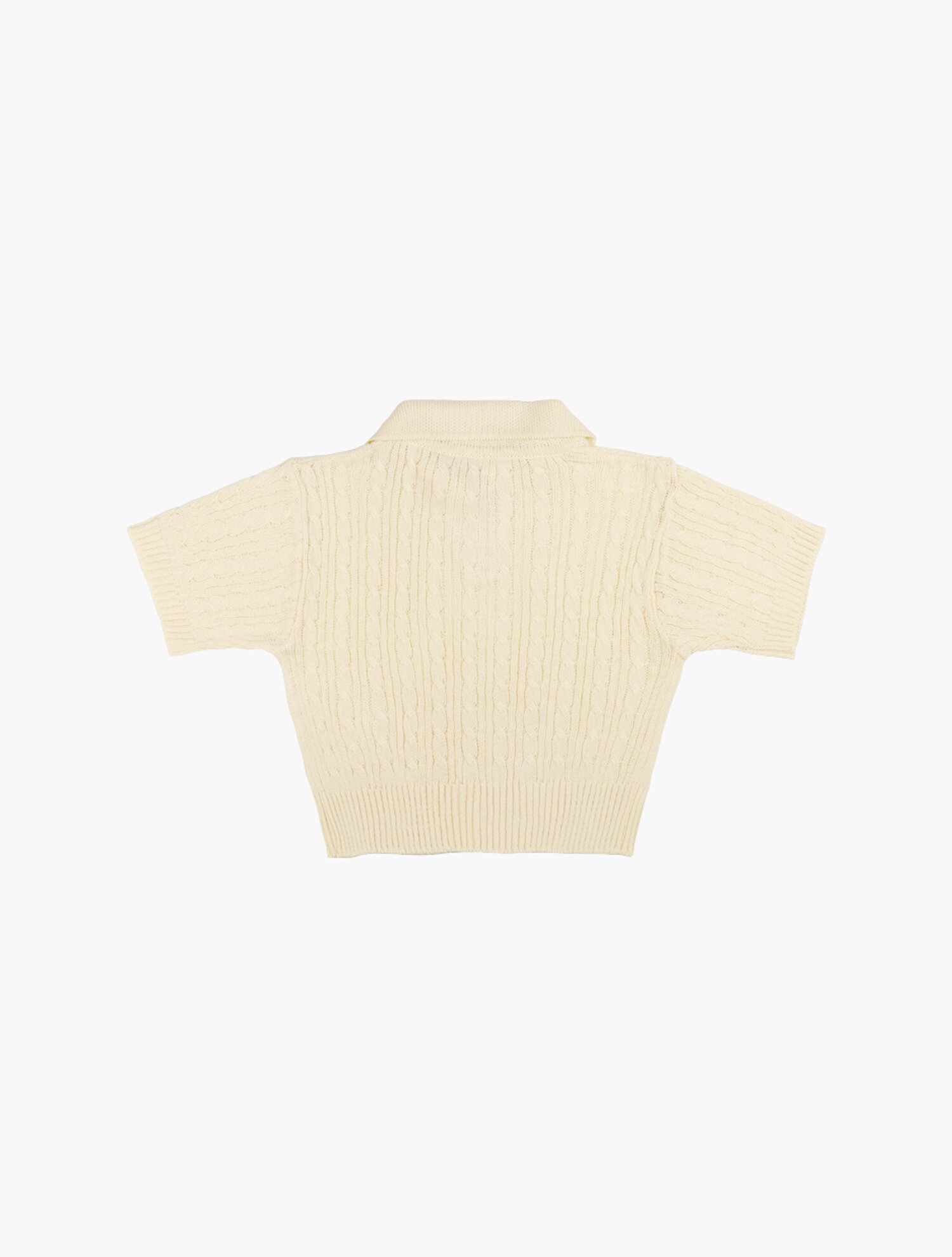 FINE CABLE CN SWEATER_IVORY