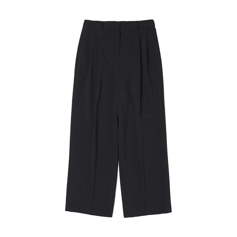 23 SS 여성 와이드핏 투턱 팬츠 (BLACK)