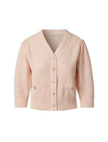 퍼프소매 썸머가디건 핑크