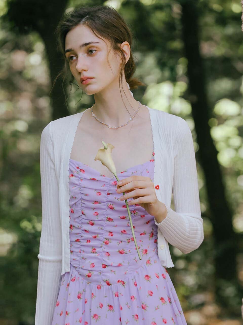DD_Rainbow button point cardigan