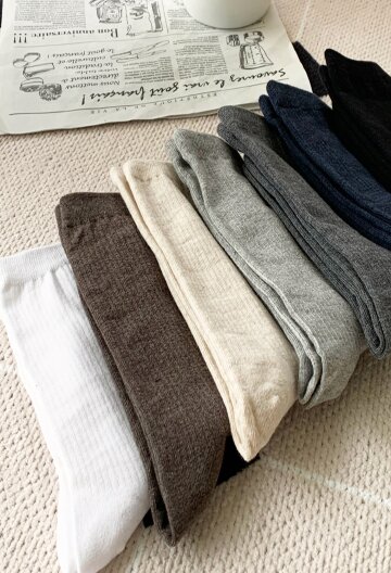 여성 4계절 골지 장목양말 4켤레