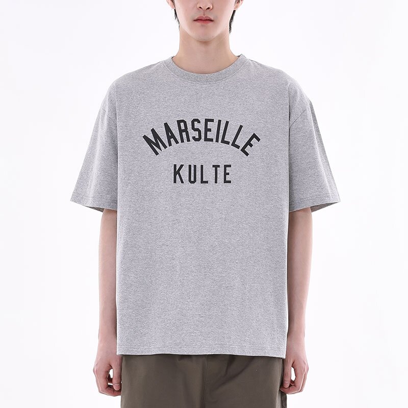 MARSEILLE COLLEGE T-SHIRT 멜란지그레이