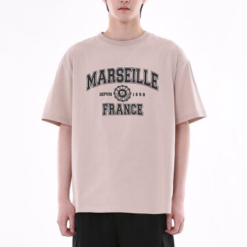 A-COLLEGE T-SHIRT 라이트베이지