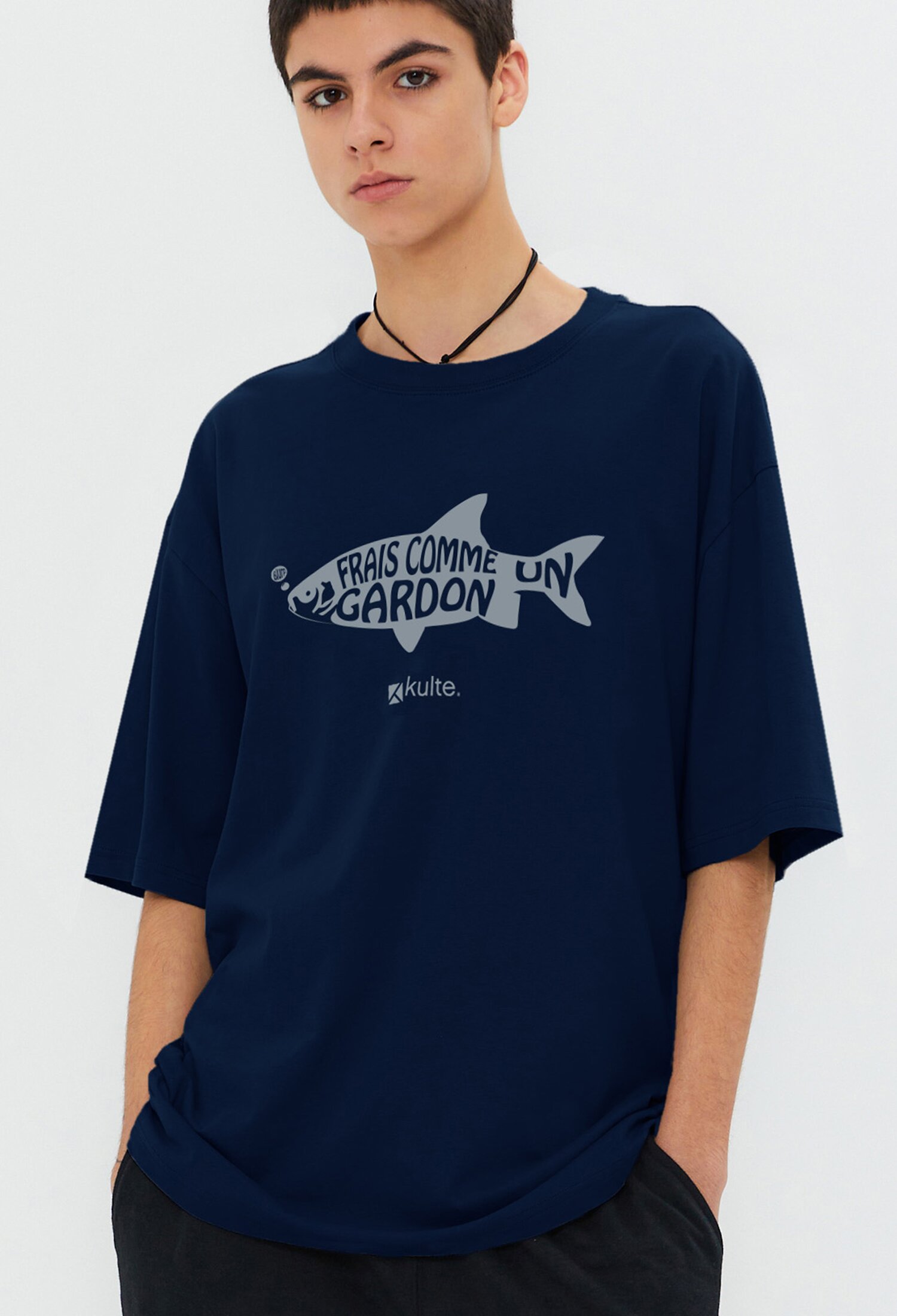 FISH T-SHIRT 네이비
