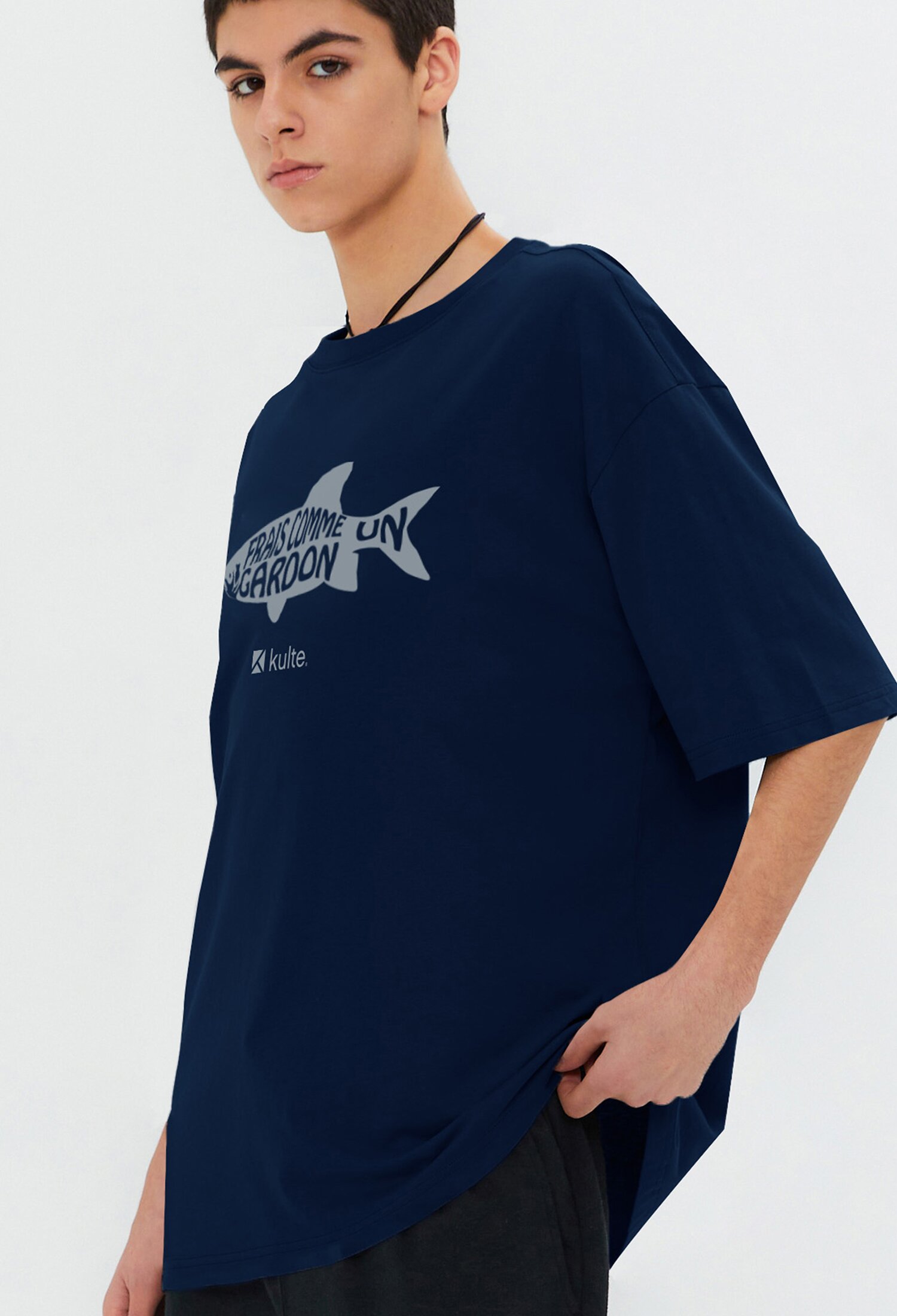 FISH T-SHIRT 네이비