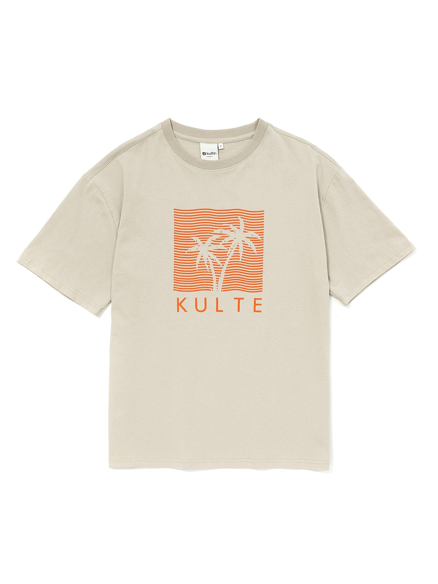 PALM VIBES T-SHIRT 라이트베이지