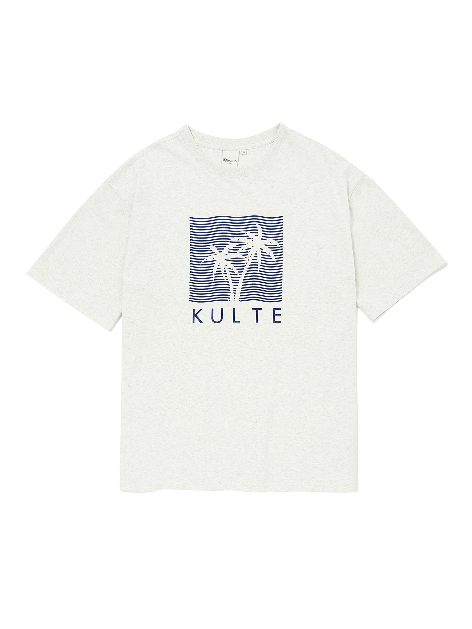 PALM VIBES T-SHIRT 라이트멜란지그레이
