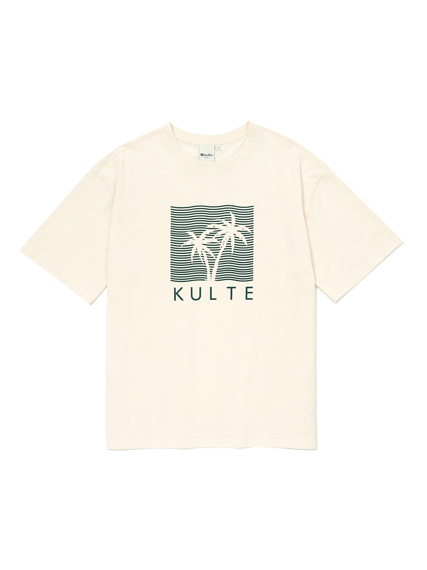 PALM VIBES T-SHIRT 아이보리