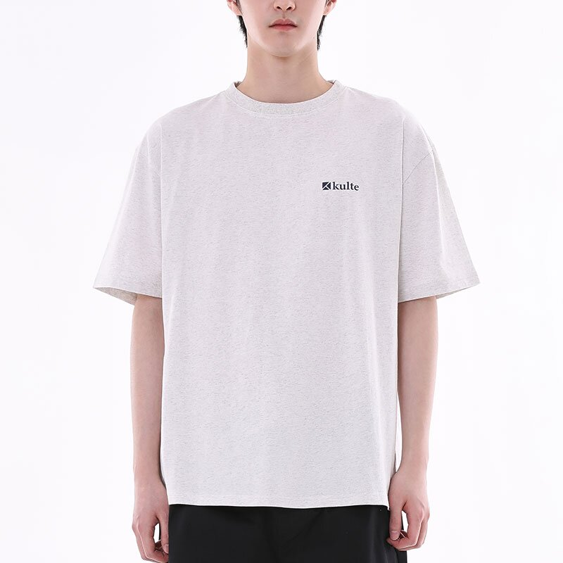 MARSEILLE LETTERRING T-SHIRT 라이트멜란지그레이