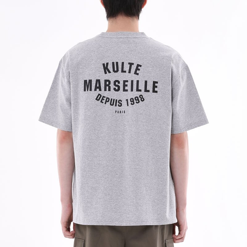CIRCLE ARCH T-SHIRT 멜란지그레이
