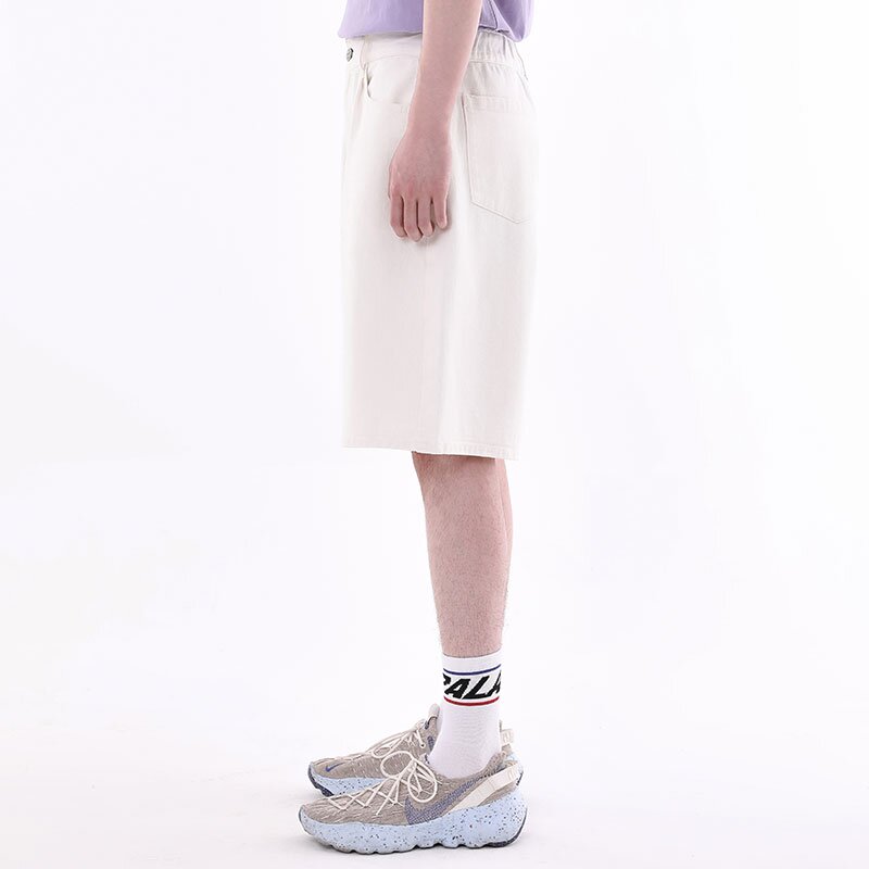 WIDE BURMUDA DENIM SHORT 아이보리