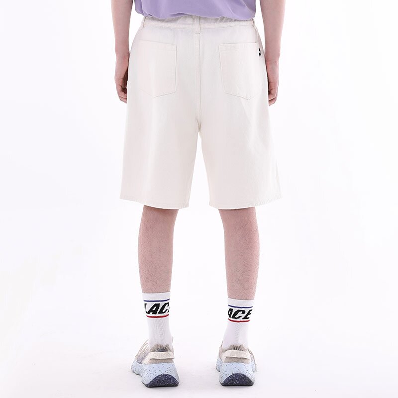 WIDE BURMUDA DENIM SHORT 아이보리