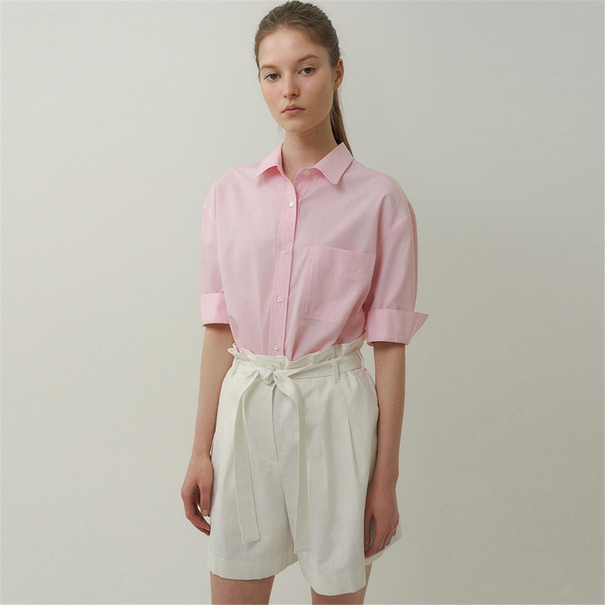 [블랭크03] boxy cotton pocket shirt (white)