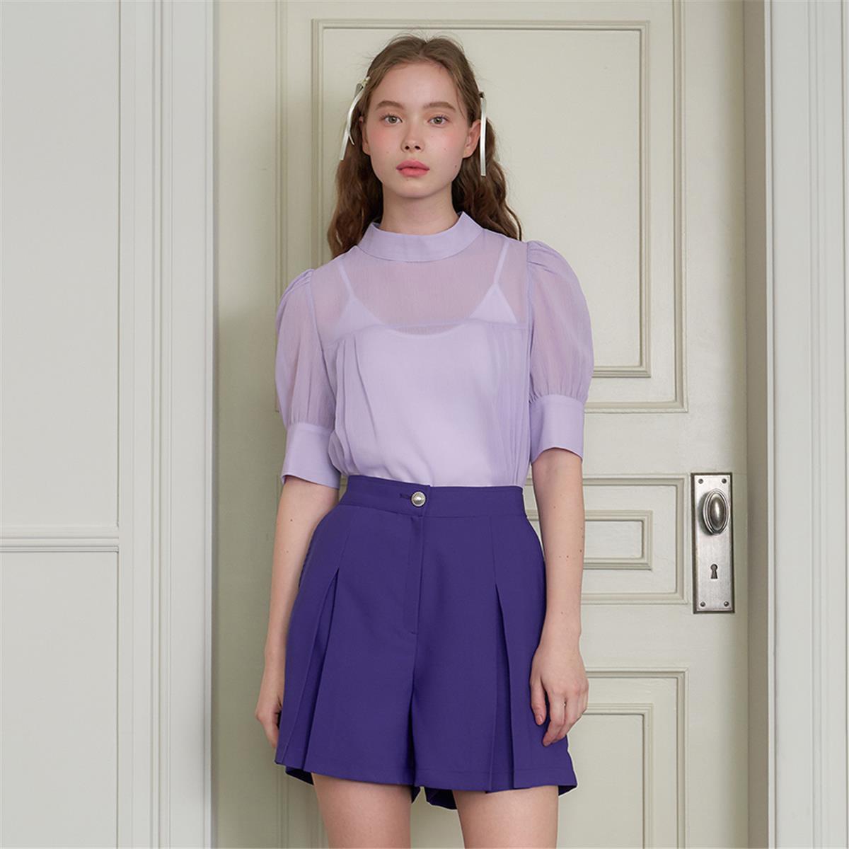 lilac chiffon blouse