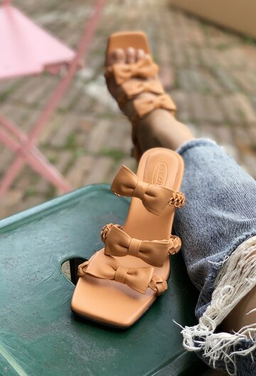 Seize Braids Strap Sandals - Orange