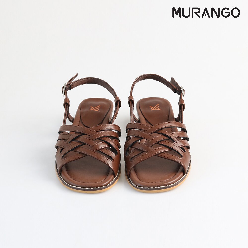 소가죽 발리무드 스트랩 샌들 브라운 2cm (M23M10LBR)