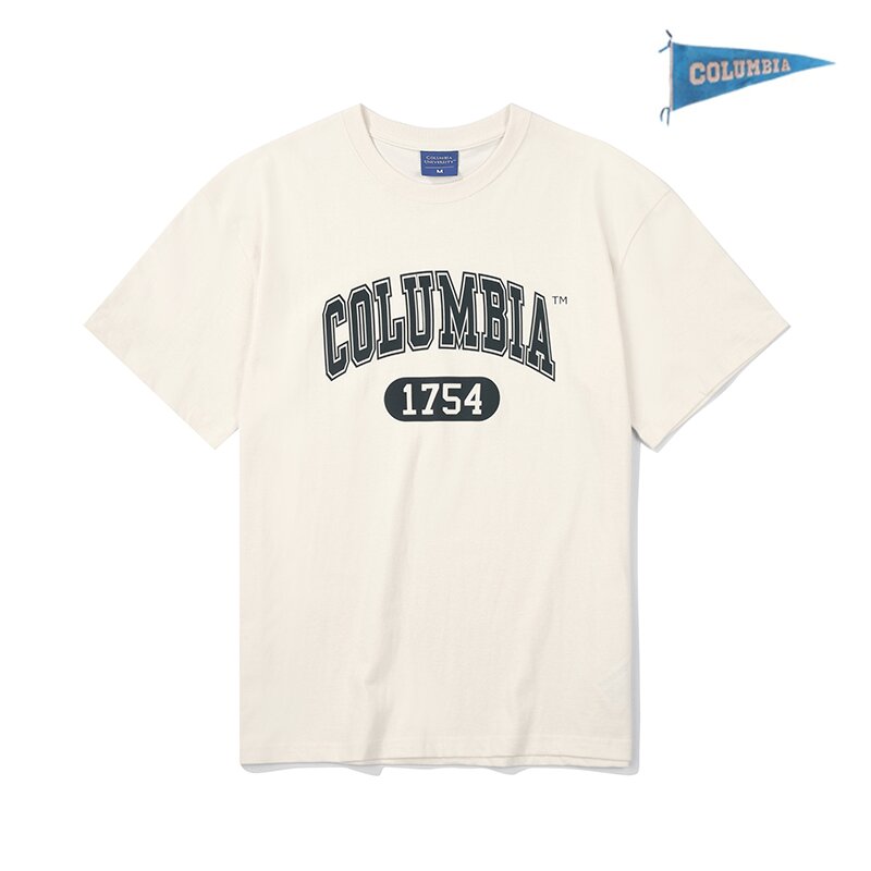 1754 ARCH LOGO T-SHIRTS CREAM