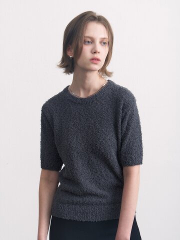 pigtail cotton half round charcoal