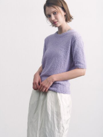 pigtail cotton half round purple