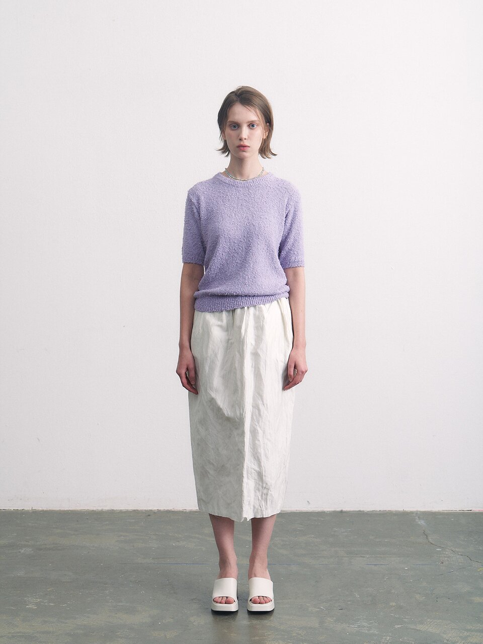 pigtail cotton half round purple