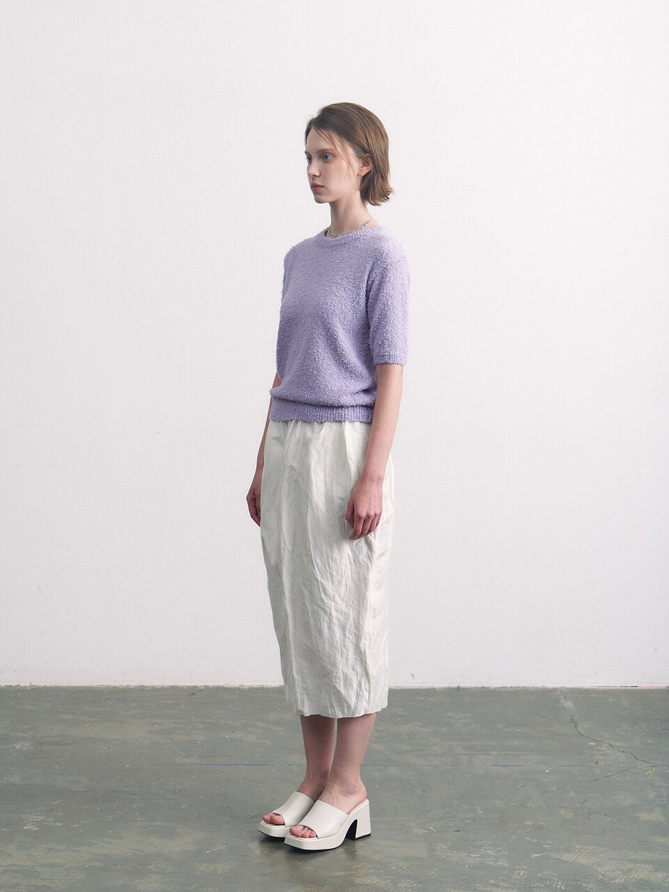 pigtail cotton half round purple