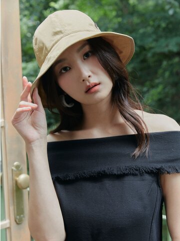 코튼 너비 조절 버클 벙거지 햇 H002_KHAKI