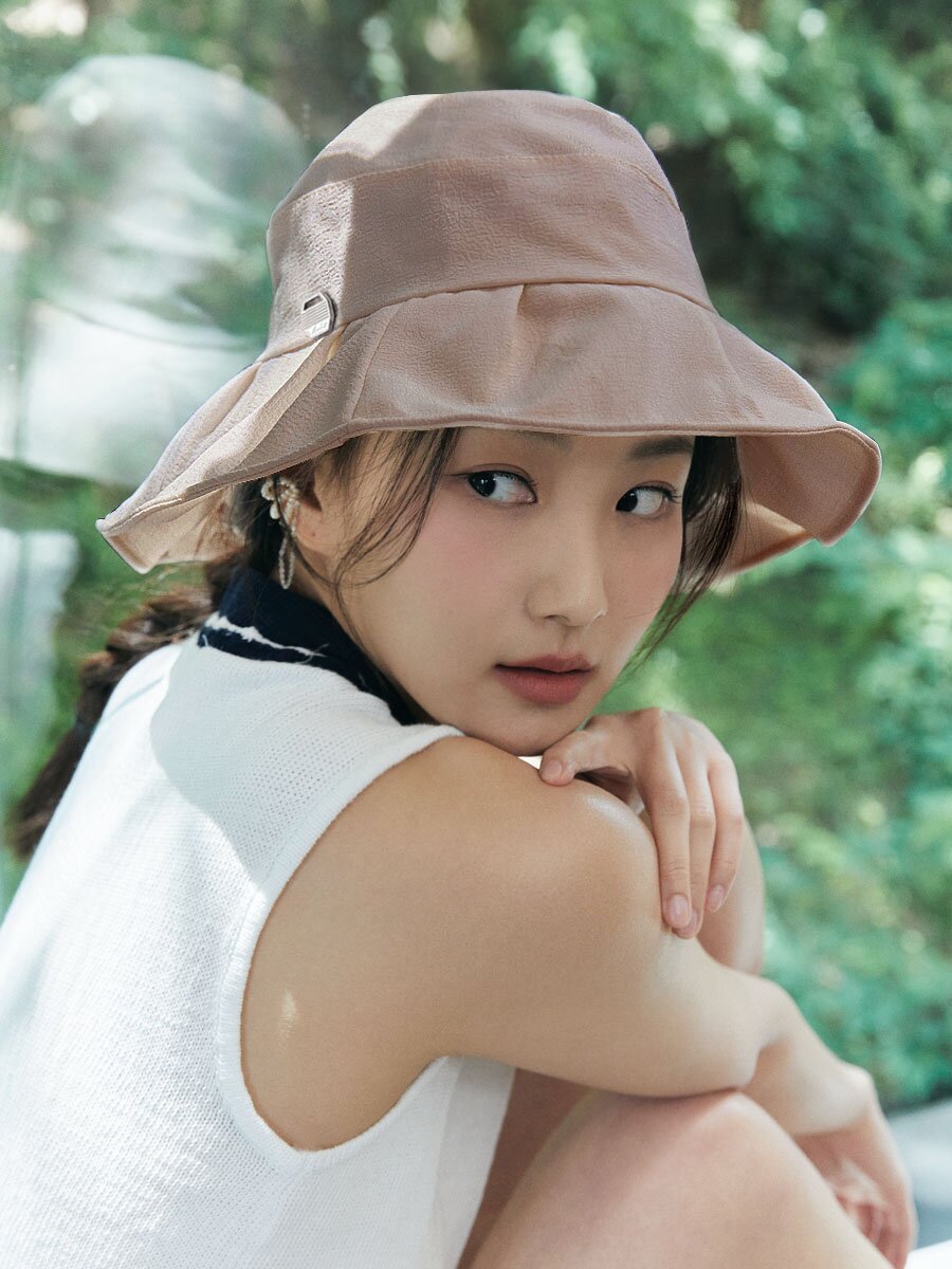 와이드 경량 헵번 버켓 햇 H011_PINK