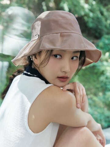 와이드 경량 헵번 버켓 햇 H011_PINK
