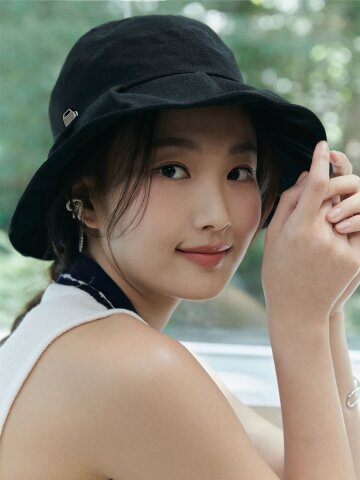 와이드 경량 헵번 버켓 햇 H011_BLACK