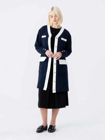 [분더가이스트] 배색원피스 진네이비