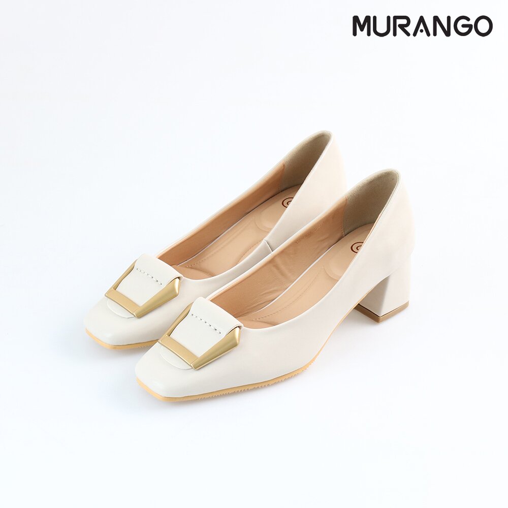 머랭고 골드 미들힐펌프스 아이보리 5cm M22F08LIV