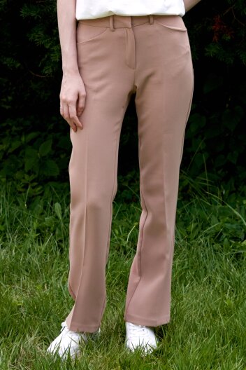 다나 스트레치 와이드 슬랙스 Beige