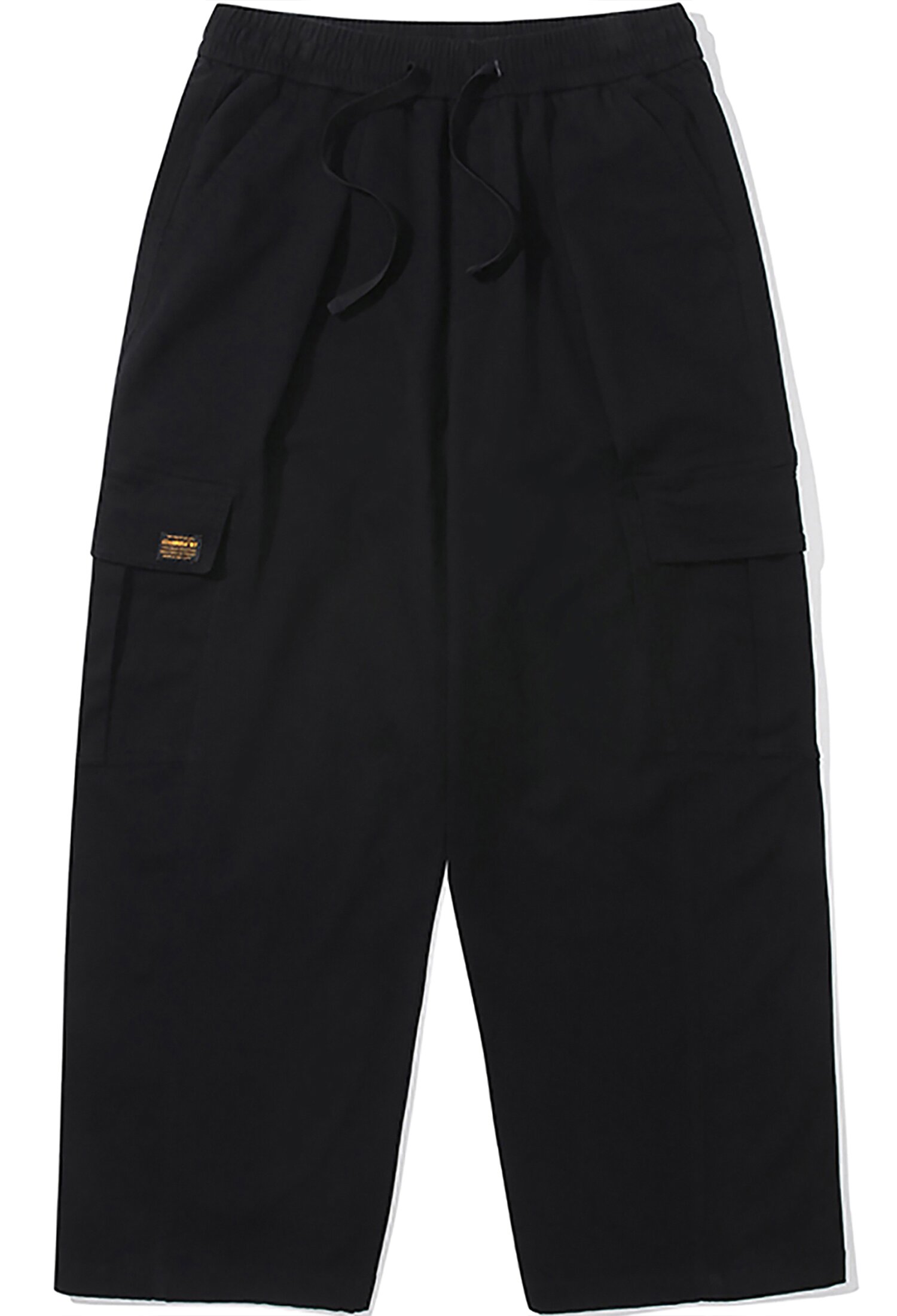 M-LABEL WIDE-FIT CARGO PANTS 블랙