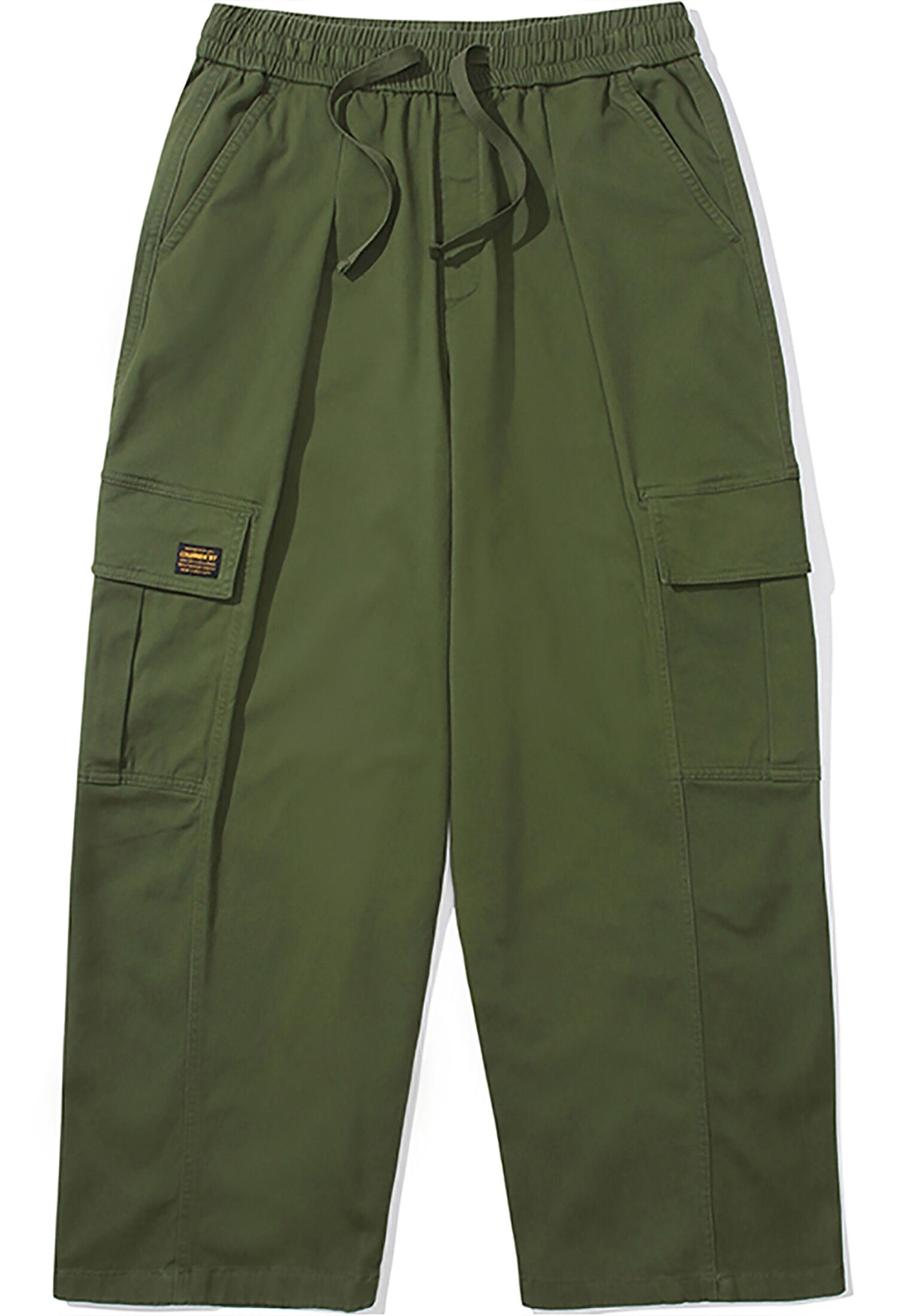 M-LABEL WIDE-FIT CARGO PANTS 헌터카키
