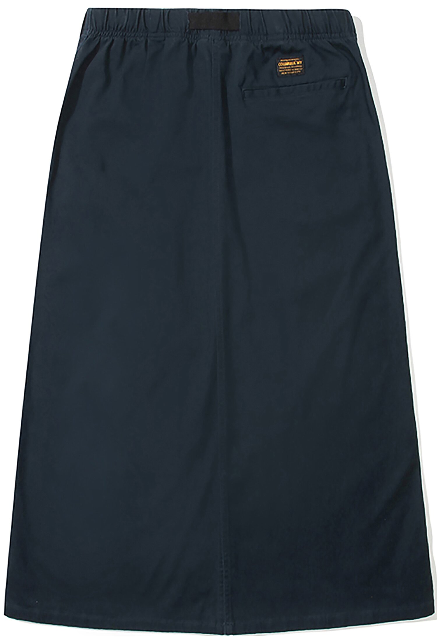 M-LABEL BELTED PEACH COTTON LONG SKIRT 크라운네이비