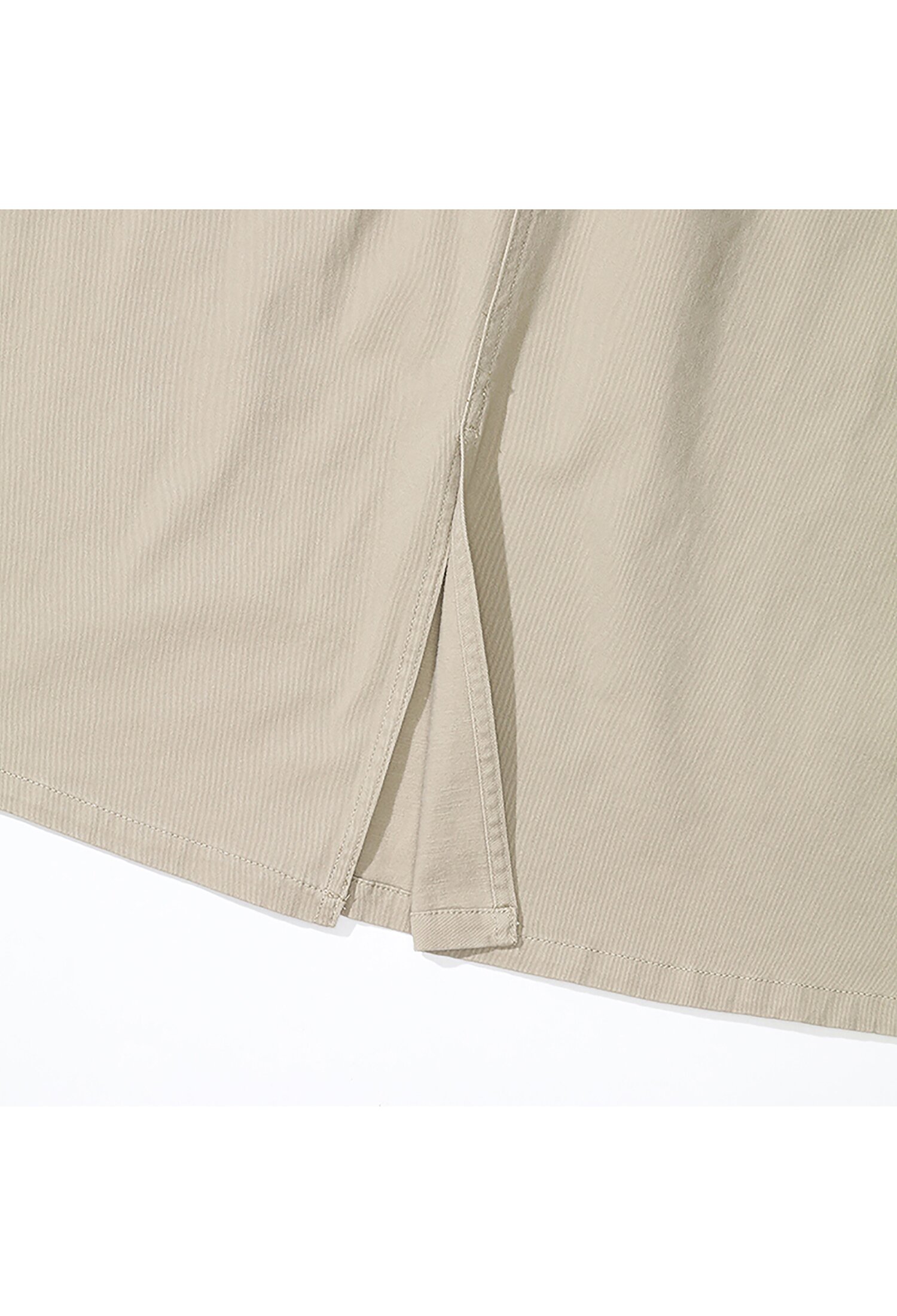 M-LABEL BELTED PEACH COTTON LONG SKIRT 헤리티지베이지