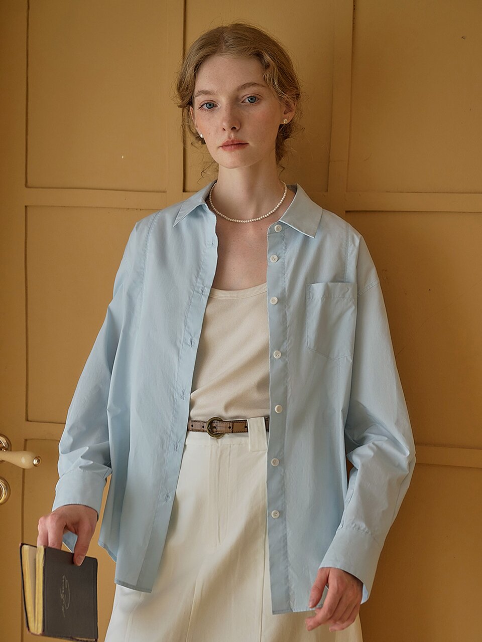 SR_Classic cotton shirt_LIGHT BLUE