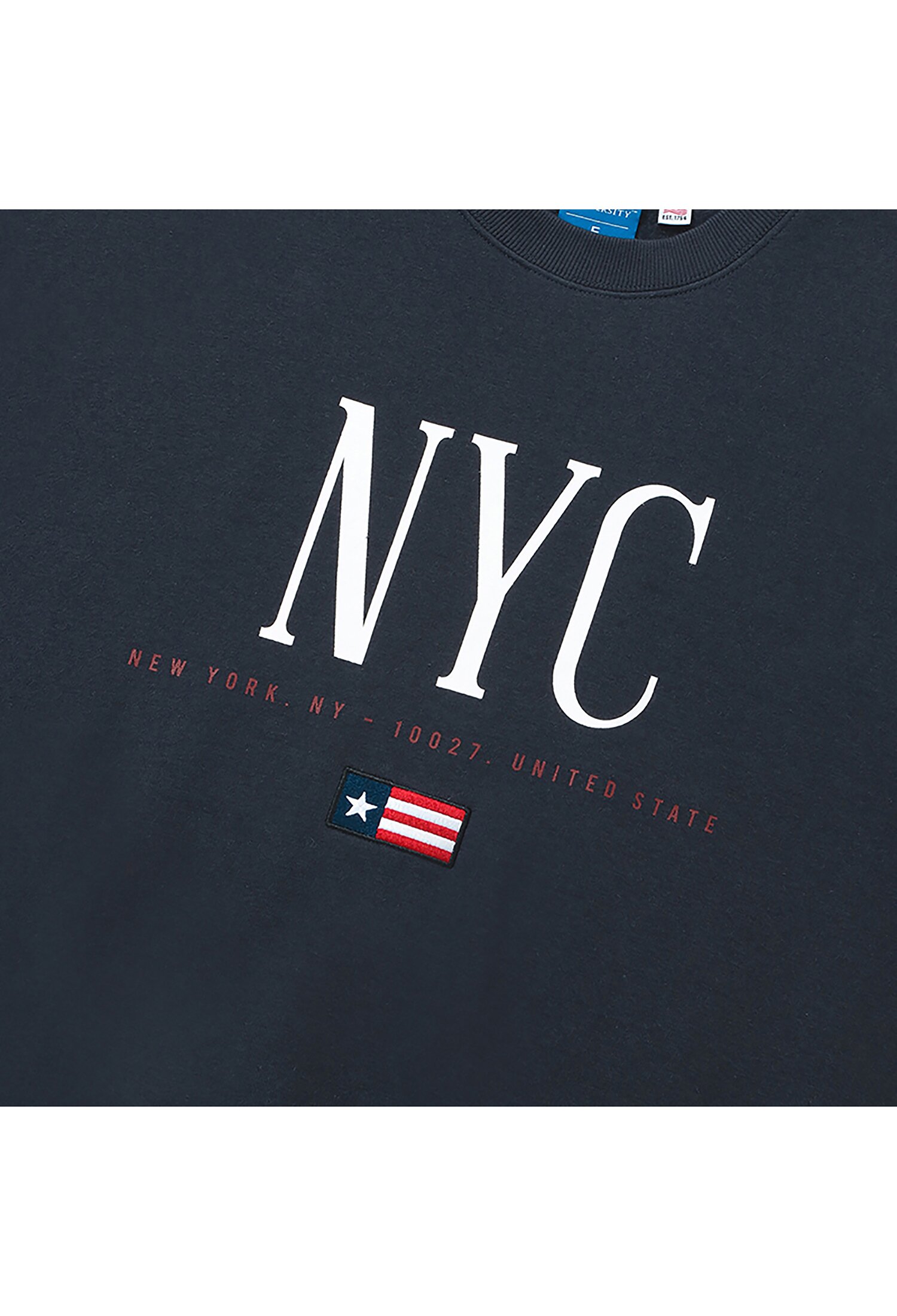 NYC FLAGS WOMENS FLEECE SWEATSHIRTS 크라운네이비