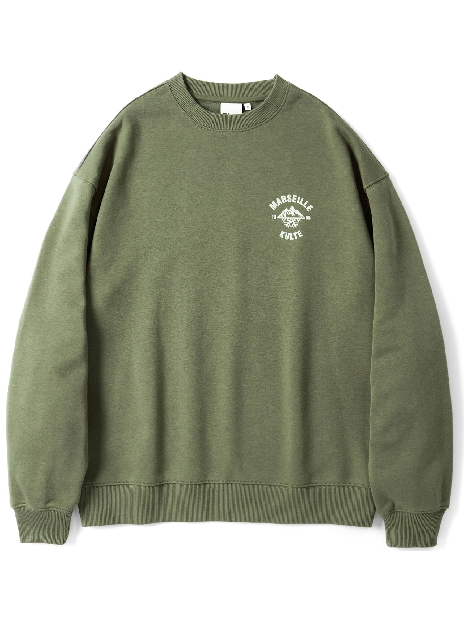 스노우 마운틴 로고 크루넥 KHAKI