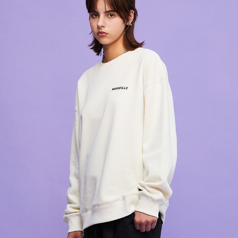 빈티지 페인트 크루넥 IVORY