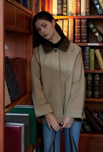 노아 트렌치 자켓_베이지