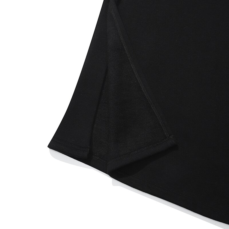 1754 CROWN FLEECE LONG SKIRT 블랙