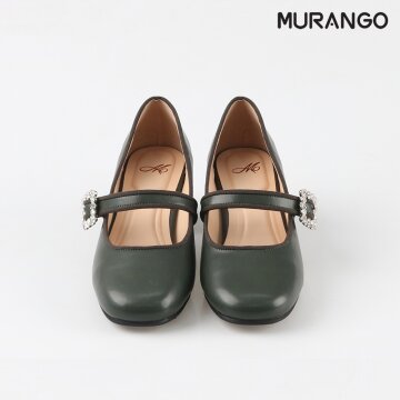 소가죽 소프트 메리제인 펌프스 4cm M23F09GN