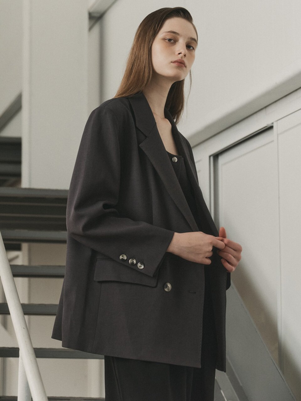 AR_Oversize double button blazer