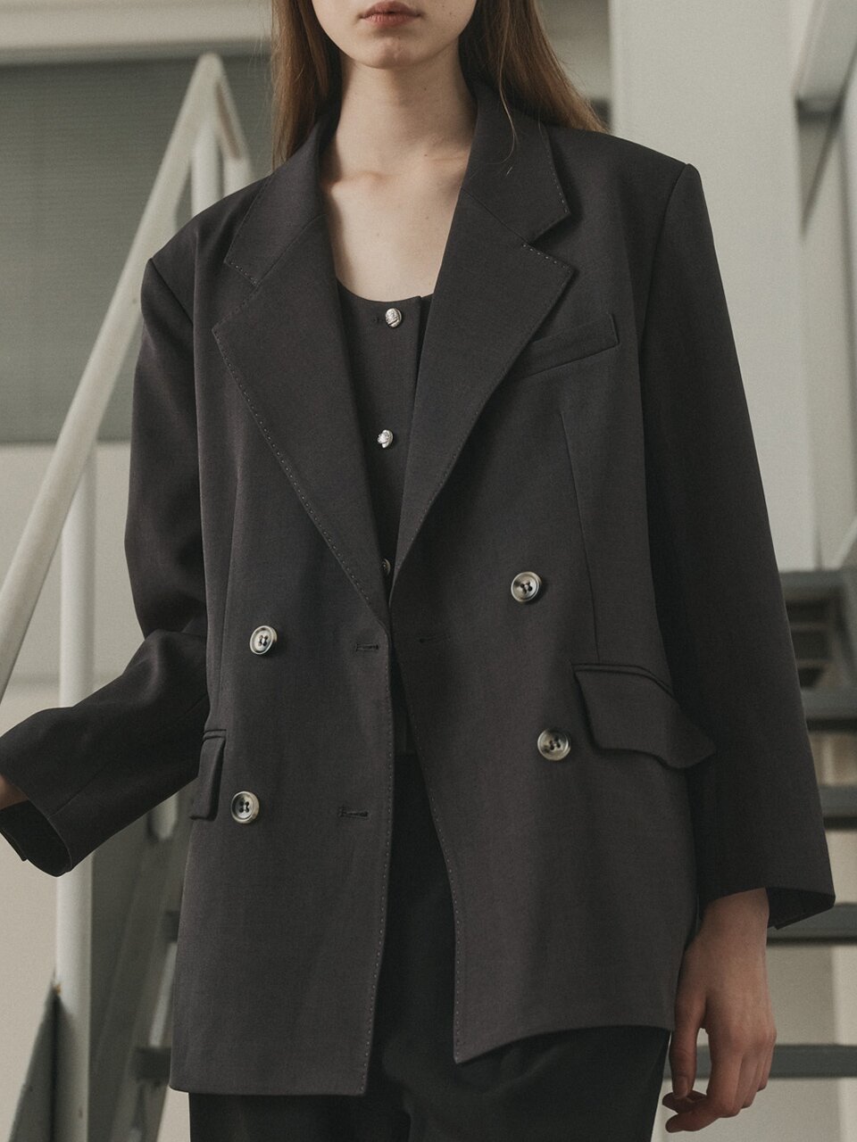 AR_Oversize double button blazer