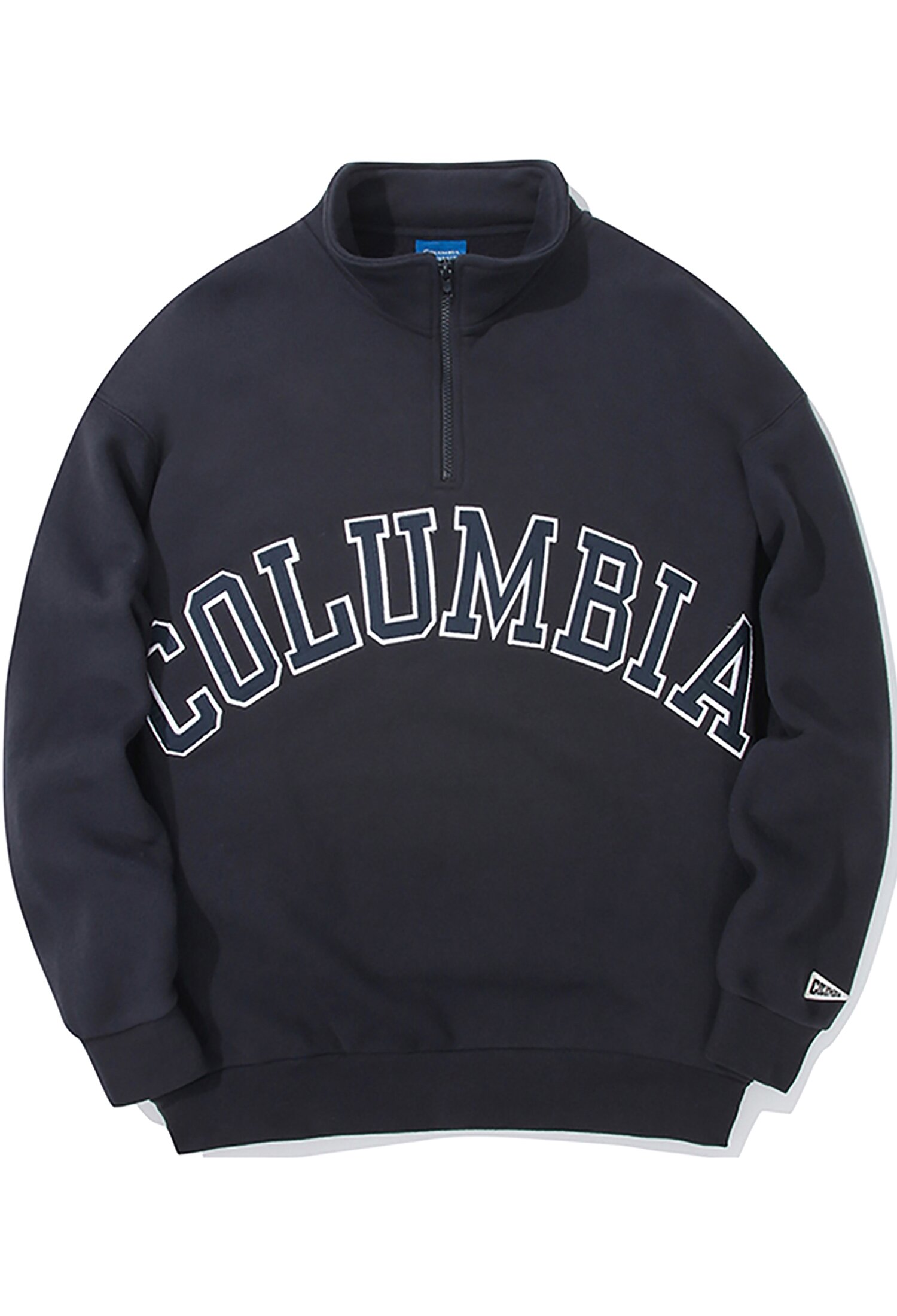 COLUMBIA ARCH OVER-FIT FLEECE HALF ZU SWEATSHIRTS 크라운네이비