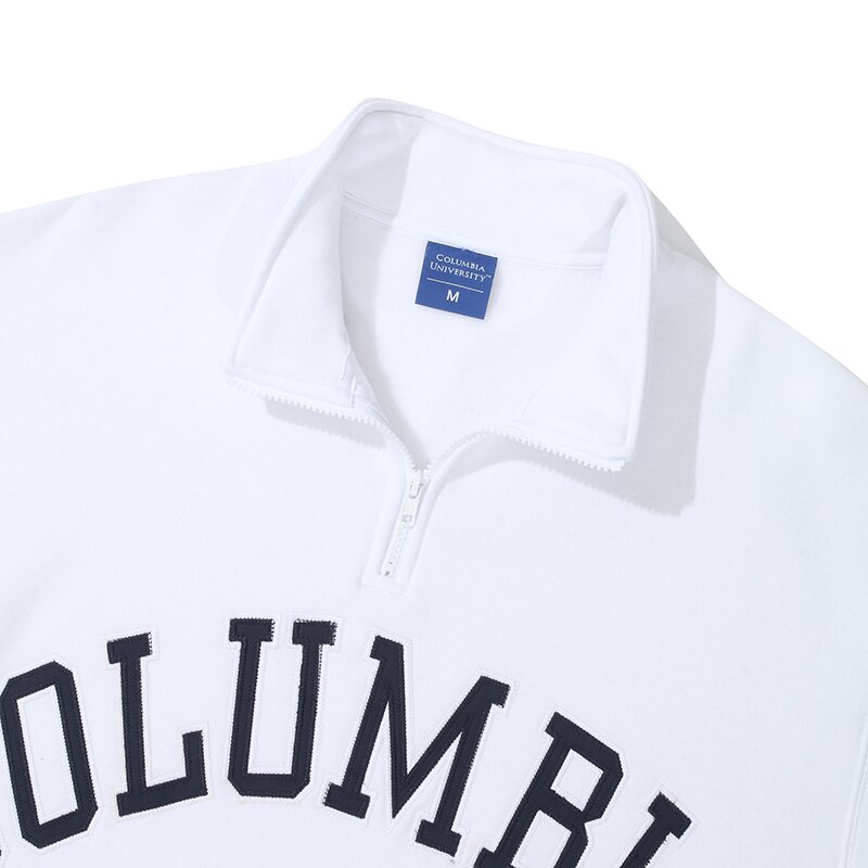 COLUMBIA ARCH OVER-FIT FLEECE HALF ZU SWEATSHIRTS 화이트